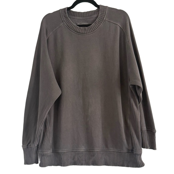 Aerie Gray Down-To-Earth Crew Sweatshirt - Picture 11 of 11